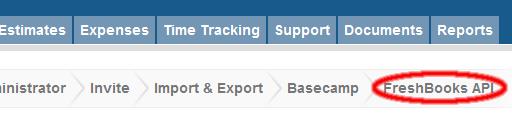 FreshBooks API link