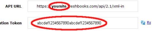 Site Name and Token info